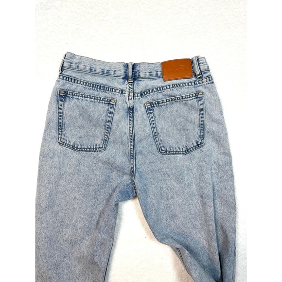 Princess Polly Acid Wash denim womens 8 High Rise straight taper organic cotton - Picture 11 of 11